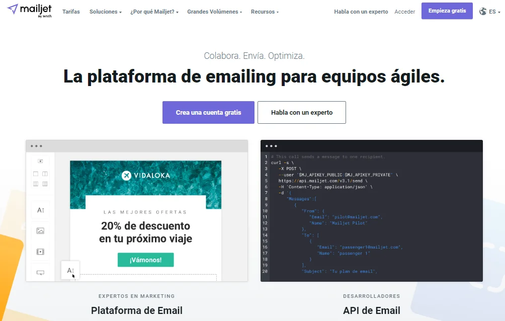 plataforma mailjet